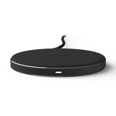 EFM 15W ELeather Wireless Charger Pad - with 20W Wall Charger - Black